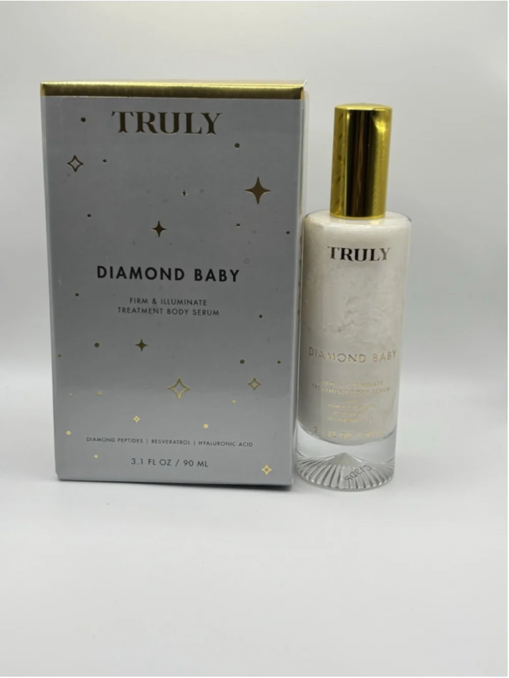 Truly Diamond Baby Firm And Illuminate Anti-Aging Treatment Body Serum 3.1 Fl Oz